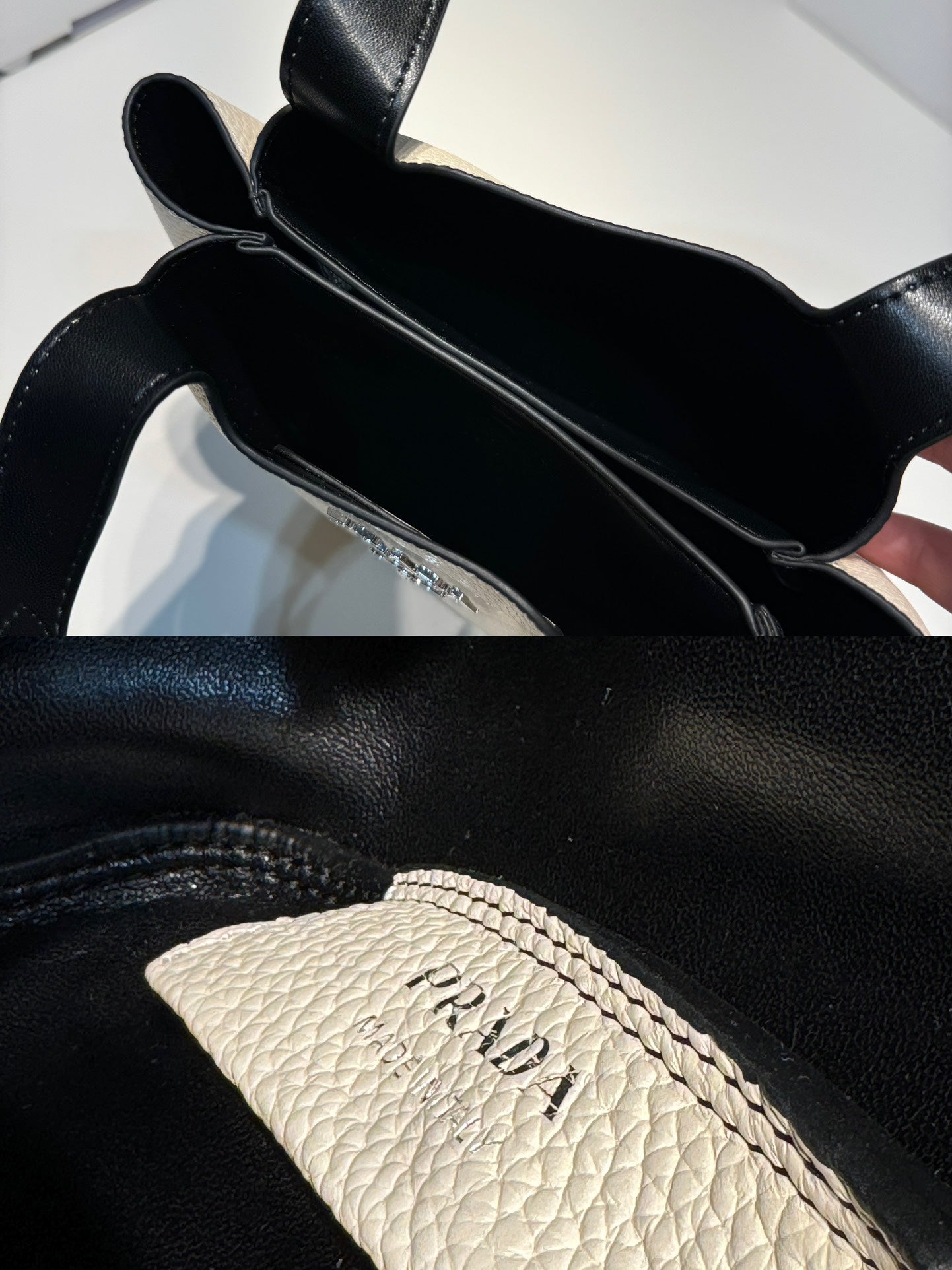 PRADA/Leather mini handbag/