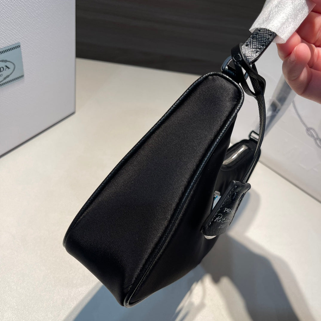 PRADA/Handbag/Underarm Bag/Hobo Leather Handle/Crossbody/Handbag