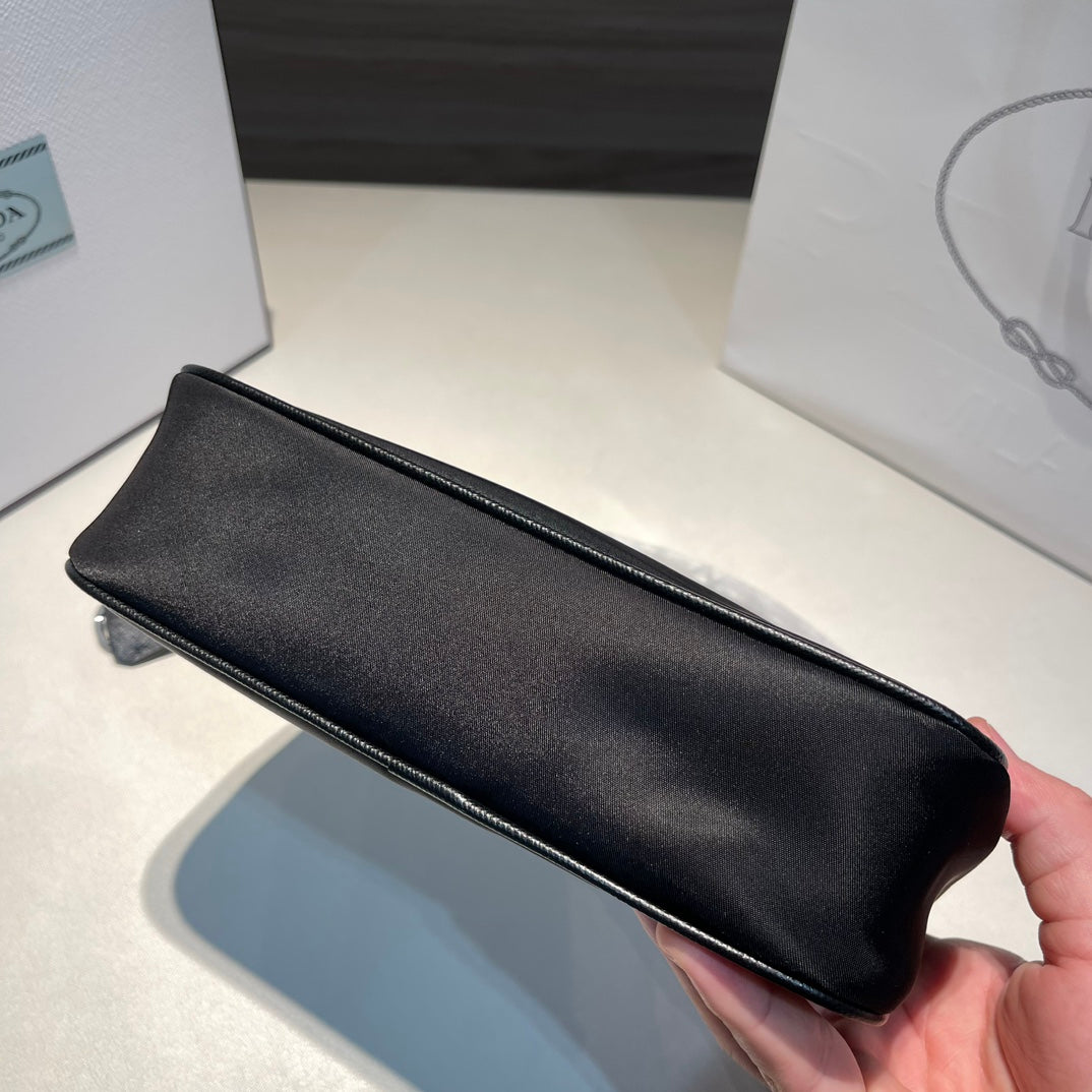 PRADA/Handbag/Underarm Bag/Hobo Leather Handle/Crossbody/Handbag