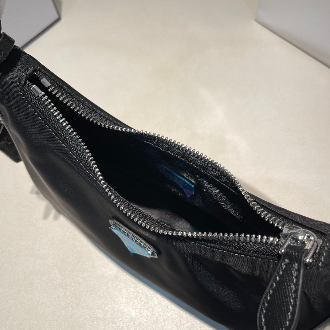 PRADA/Handbag/Underarm Bag/Hobo Leather Handle/Crossbody/Handbag