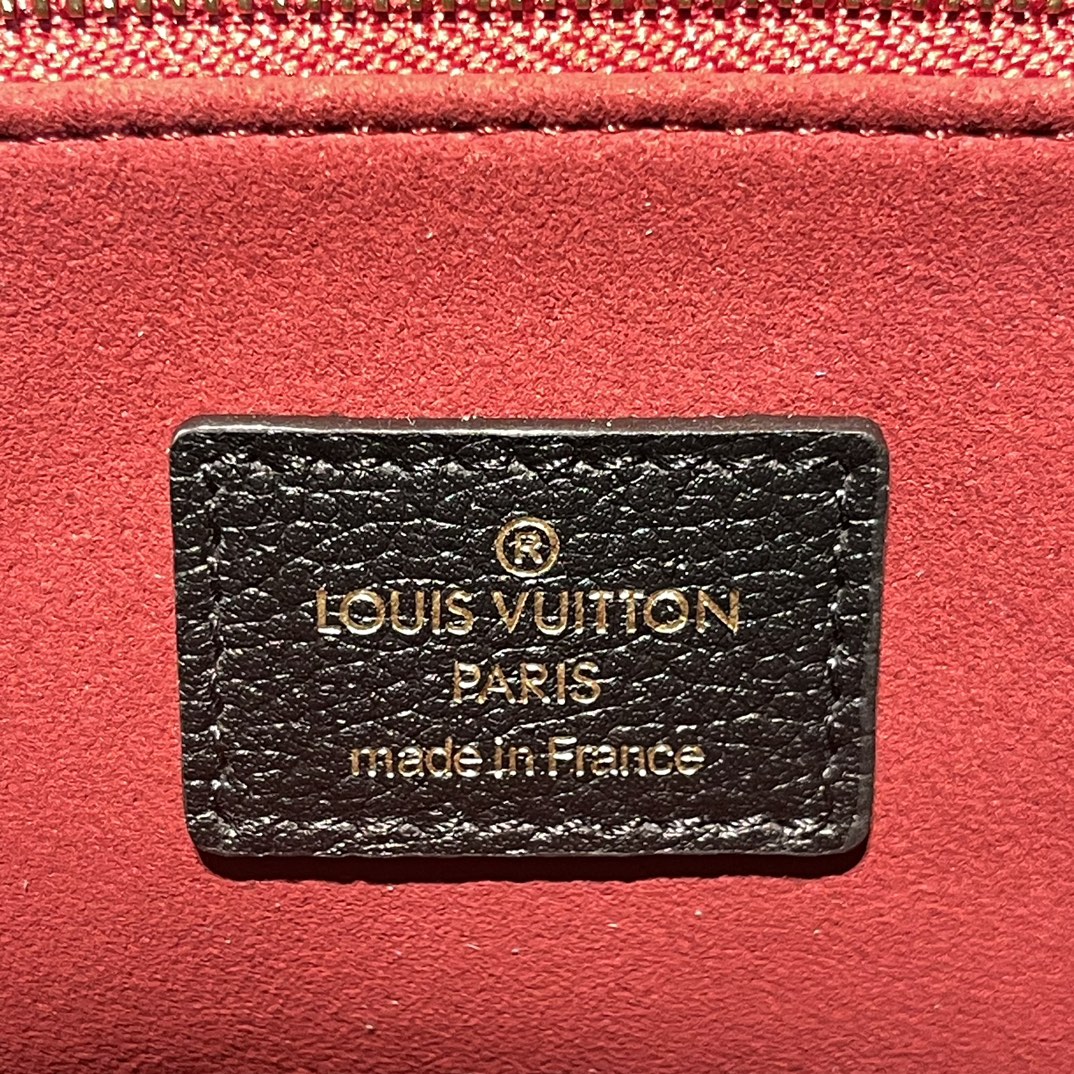 Louis Vuitton/ On the go / Small / Tote bag / Black * Beige