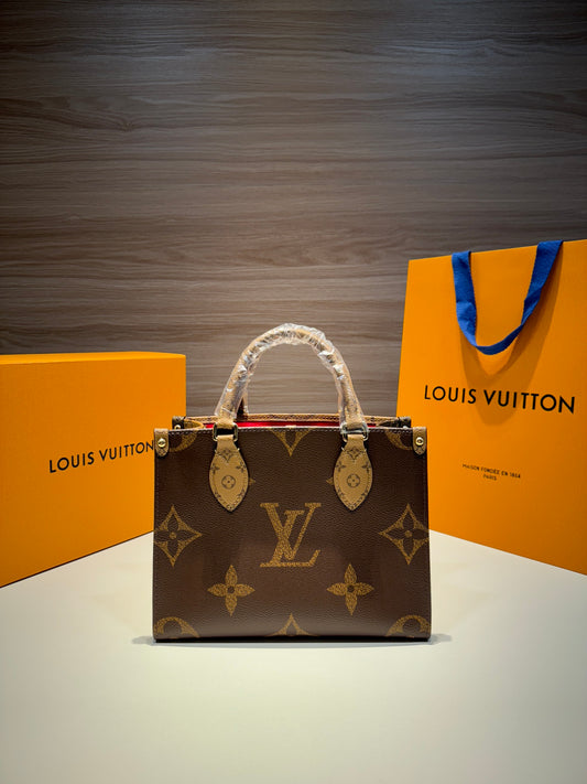 Louis Vuitton/ On the go / Small / Tote bag / Brown