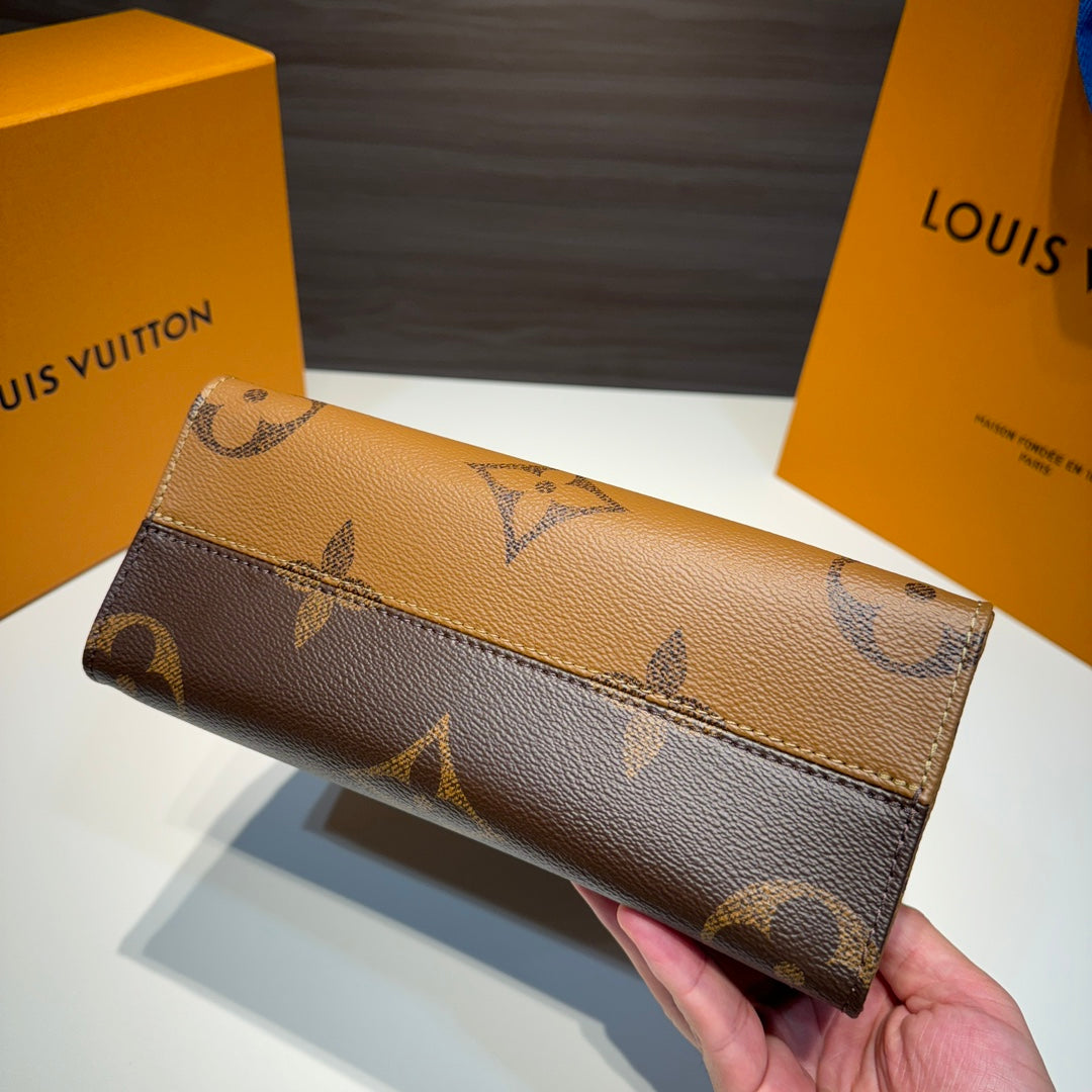 Louis Vuitton/ On the go / Small / Tote bag / Brown
