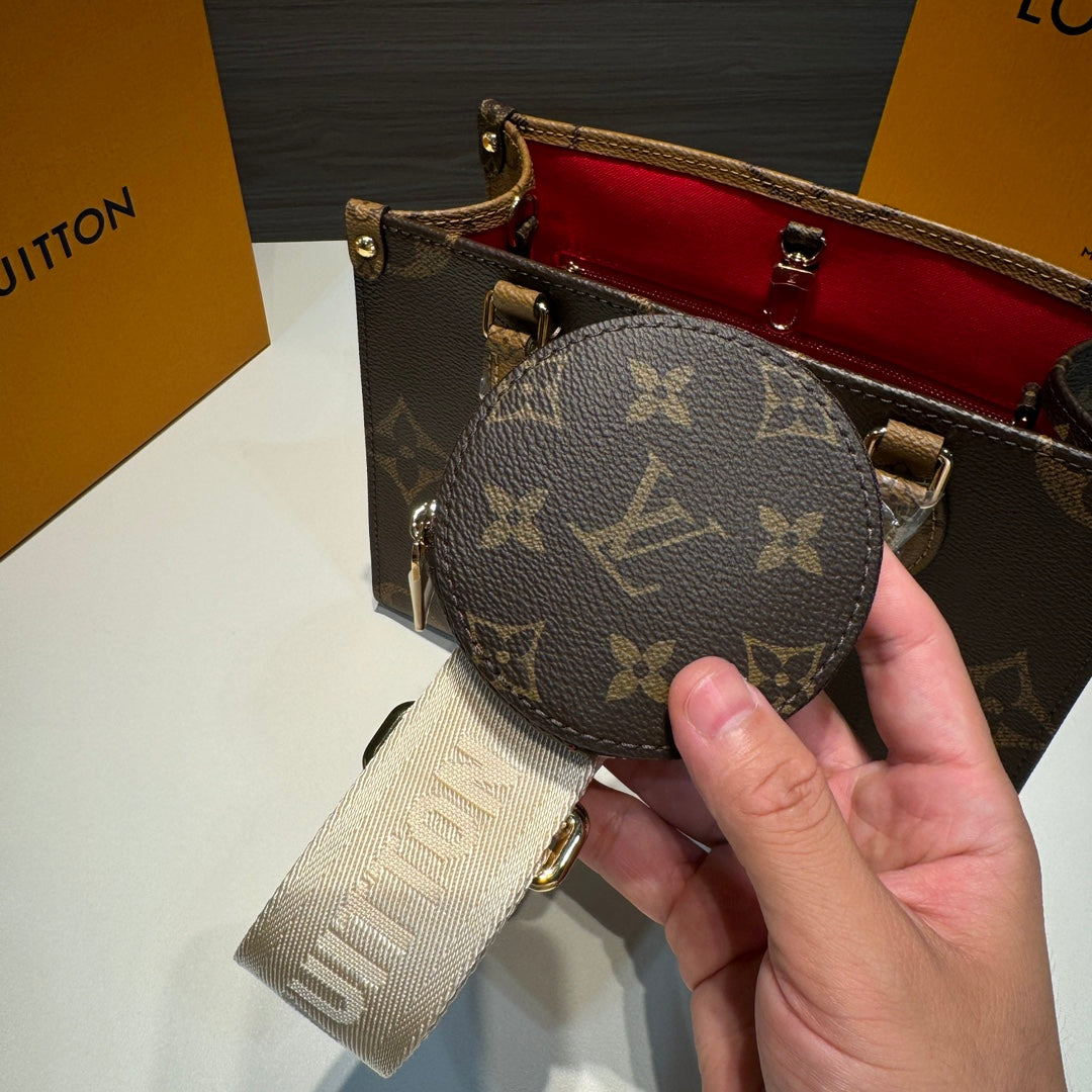 Louis Vuitton/ On the go / Small / Tote bag / Brown