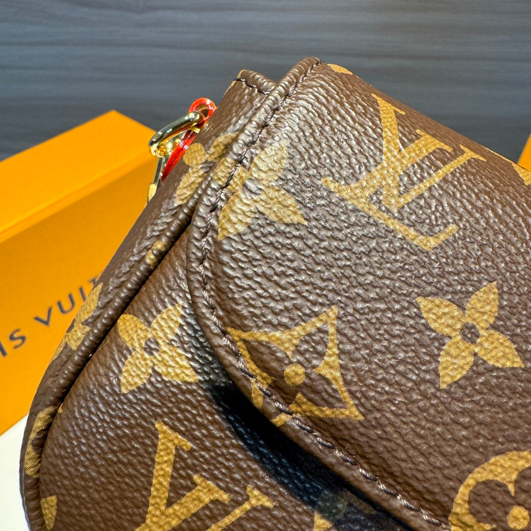 LOUIS VUITTON/ IVY/ Coated Canvas/ Baguette/ Underarm Bag/ Handbag/ Shoulder Bag/ Ladies/ Brown