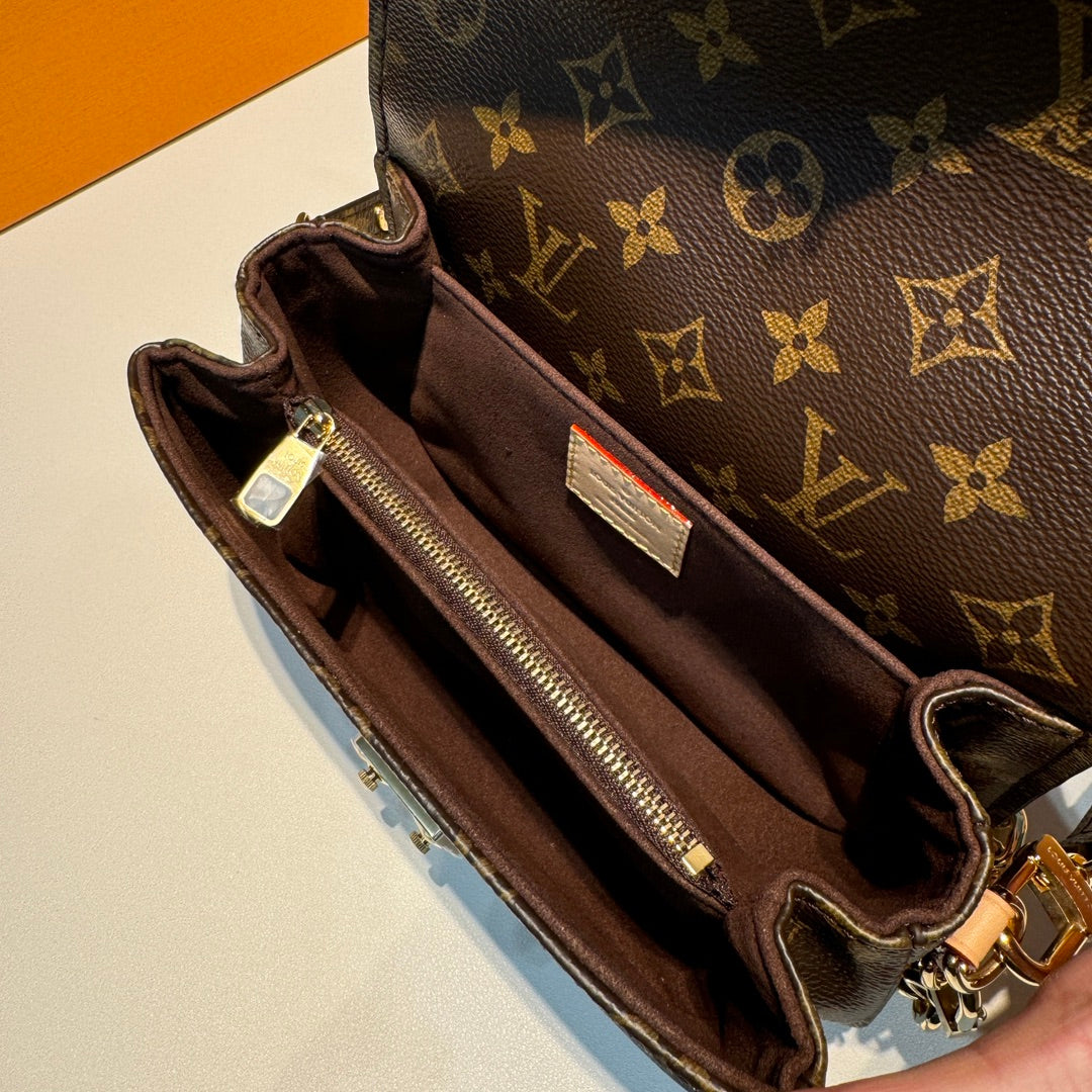 Louis Vuitton/horizontal version/monograph/messenger bag/Pochette Metis East West/small