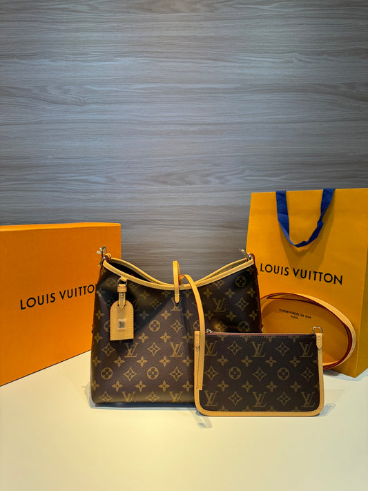 LOUIS VUITTON /Carryall PM /Shopping bag/Match bag/Handbag/Shoulder bag/Tote bag/Small size/Brown