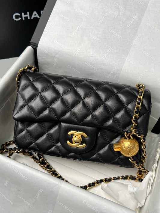 CHANEL Classic Flap CF Golden Ball